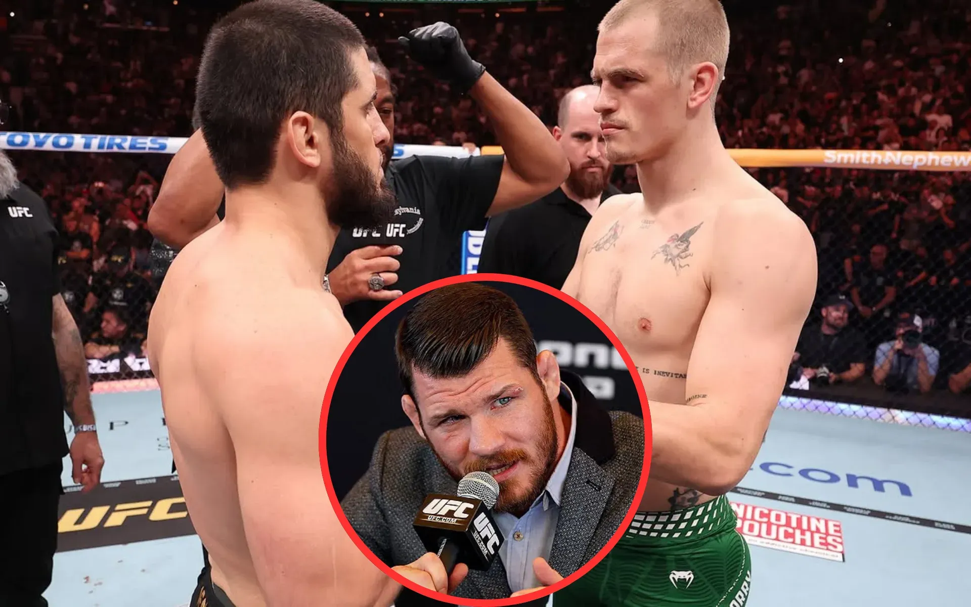 “Cringe” – Michael Bisping cites “caveat” of Ian Machado Garry’s behavior with Islam Makhachev at UFC 330