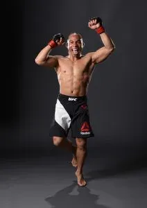 TAMPA, FL - APRIL 16: John Dodson poses for a portrait backstage during the UFC Fight Night event at Amalie Arena on April 16, 2016 in Tampa, Florida. (Photo by Mike Roach/Zuffa LLC/Zuffa LLC via Getty Images)