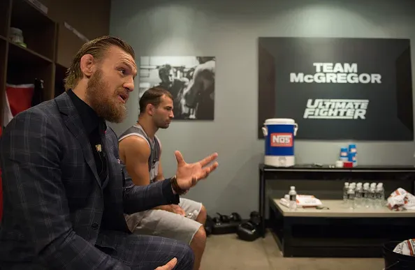 Conor McGregor coaches on The Ultimate Fighter