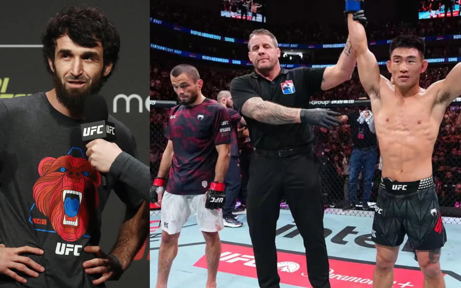 Zabit Magomedsharipov calls Song Yadong’s stunning KO of Umar Nurmagomedov a “lucky punch”