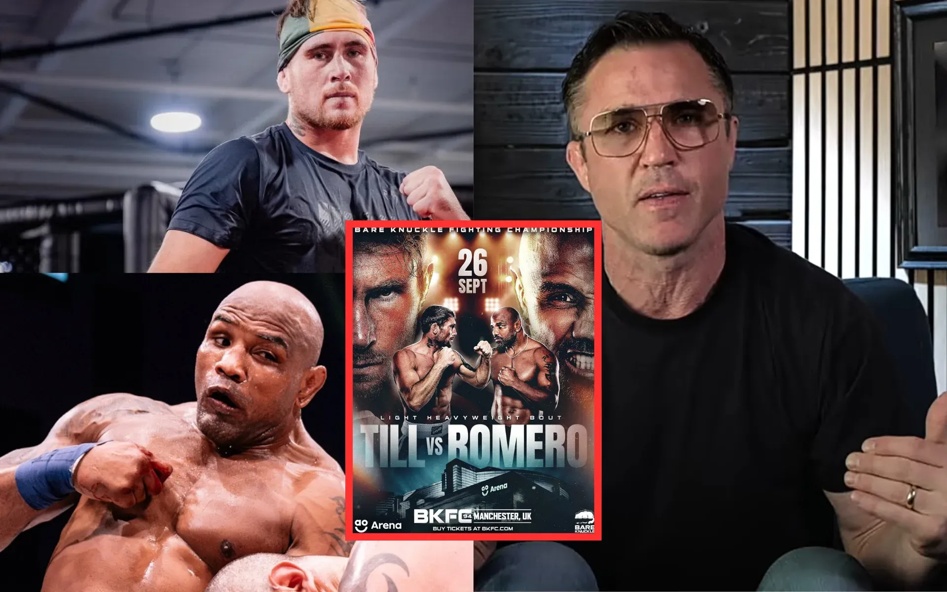 Chael Sonnen dissects Darren Till vs. Yoel Romero bare-knuckle boxing match of UFC veterans at BKFC 94 Manchester