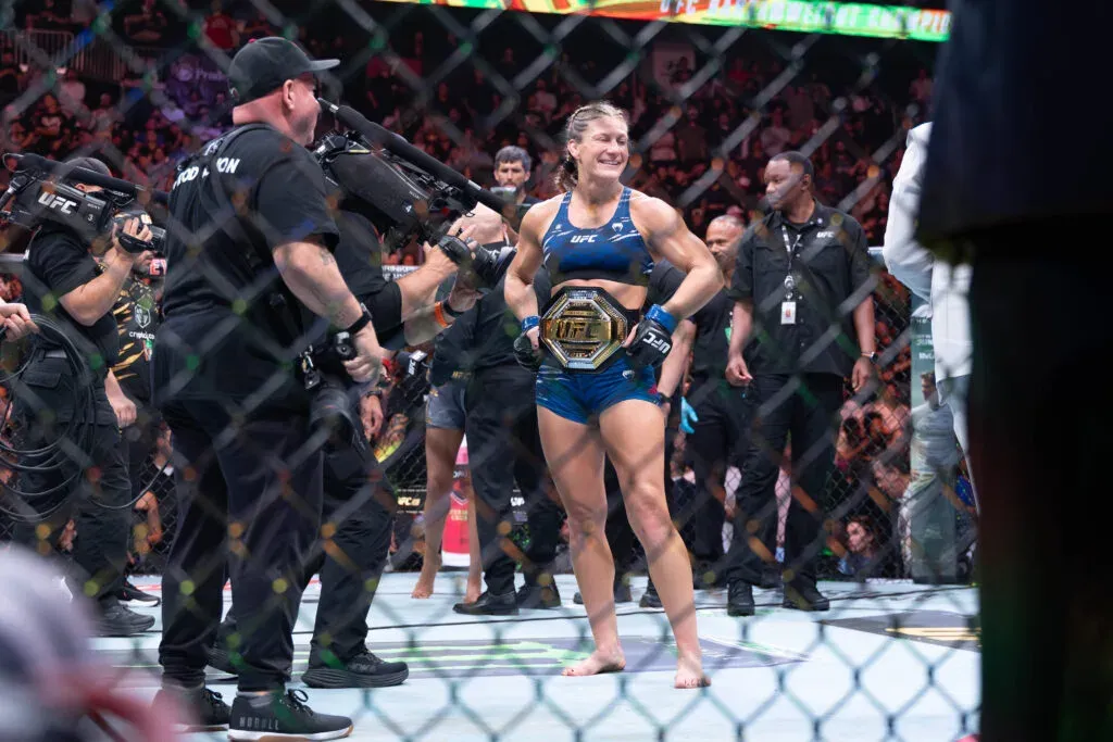 Kayla Harrison won the women's bantamweight title in UFC 316.