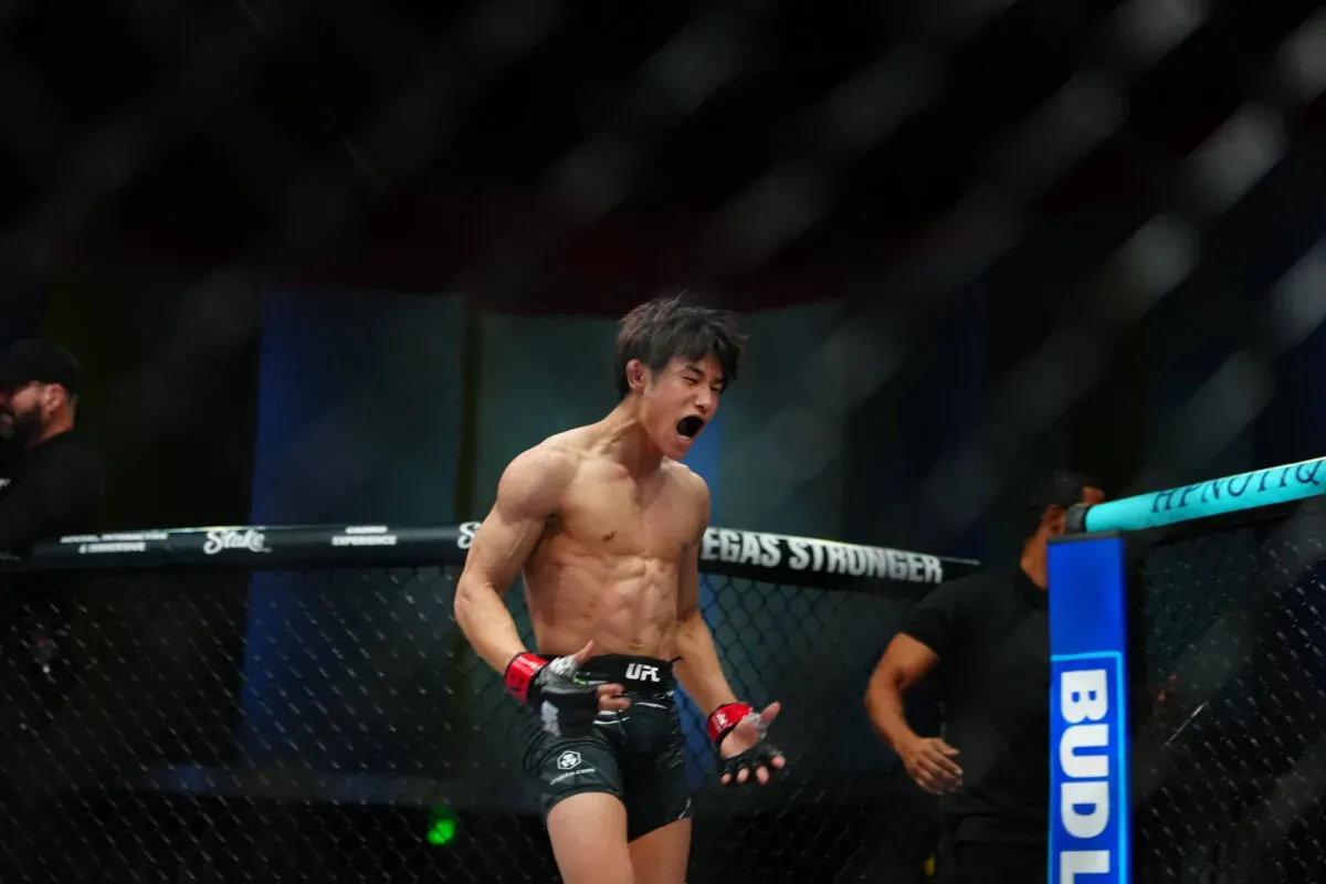 Tatsuro Taira, victorious Saturday night at UFC Vegas 108.
