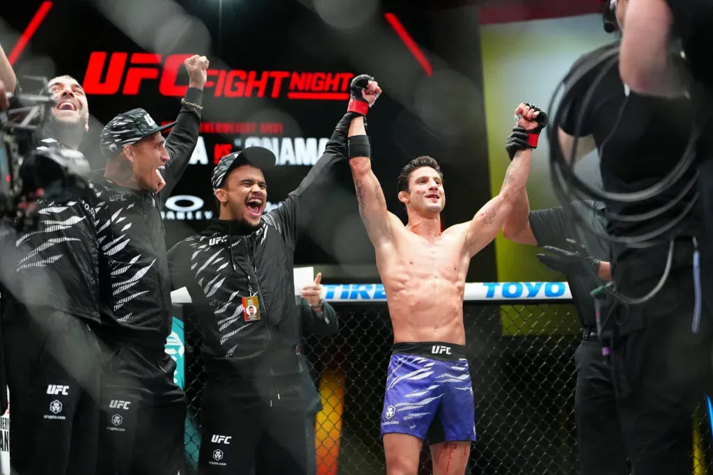 Allan Nascimento, victorious in UFC Vegas 110.