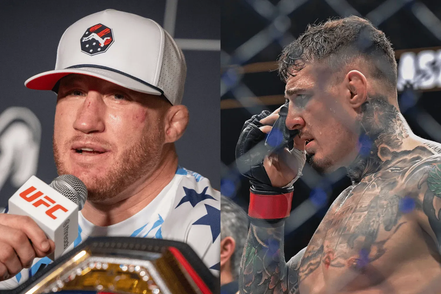 Justin Gaethje Reacts in Disbelief to Tom Aspinall Vacating UFC Heavyweight Title