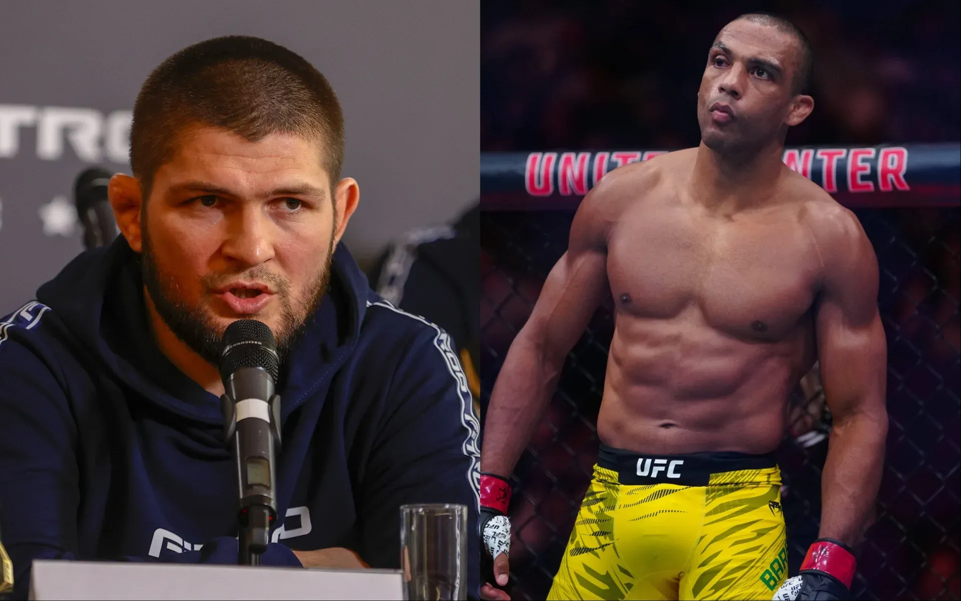 Khabib Nurmagomedov reacts to Edson Barboza’s UFC 330 retirement: “He’s a legend”