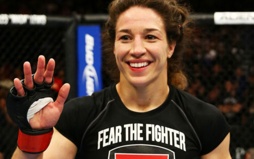 Image for Sara McMann steps inside the Octagon against Lauren Murphy at UFC Fight Night 47