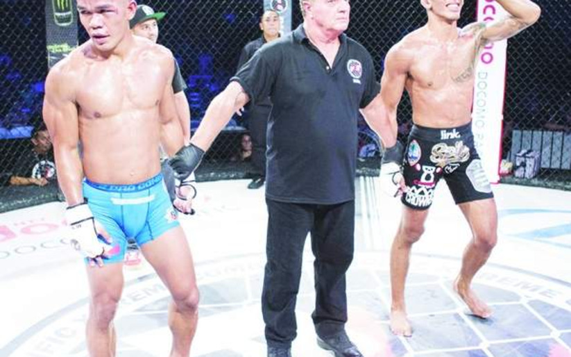 Image for PXC 45 Results: Kyle Aguon claims vacant 135-lbs strap with split call