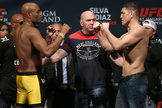 Silva Outpoints Diaz in his Octagon Return at UFC 183