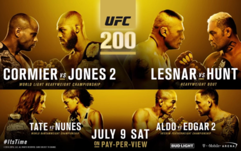 Image for UFC 200: Updated Betting Lines as of July 5