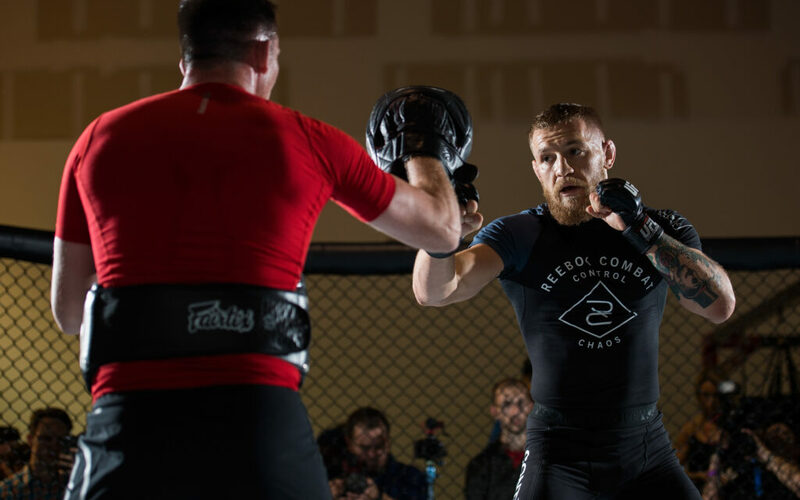 Image for Conor McGregor packs a punch at UFC 202 media day