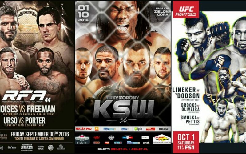 Image for MMA This Weekend (September 30-October 4)