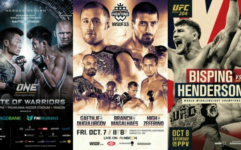 Image for MMA This Weekend (October 7-9)