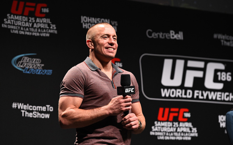 Image for Georges St-Pierre returns to training for first time since knee surgery