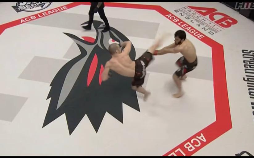 Image for MMA Sucka’s ‘Knockout of the Month’ for February 2017: Dmitriy Shestakov spinning back-kick at ACB 53