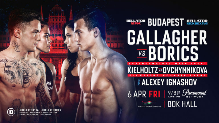 James Gallagher vs. Adam Borics headlines Bellator 196