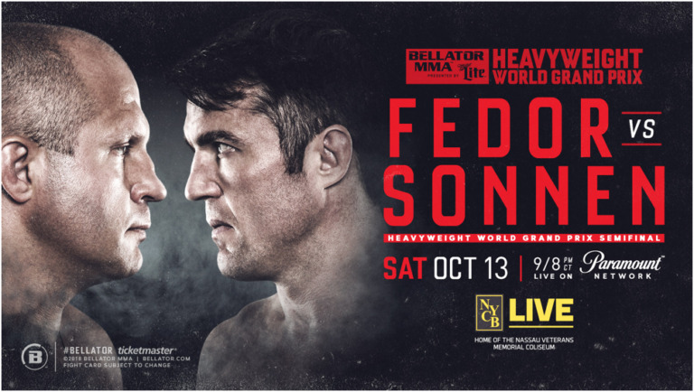 Fedor Emelianenko and Chael Sonnen headline Bellator MMA’s debut in Long Island