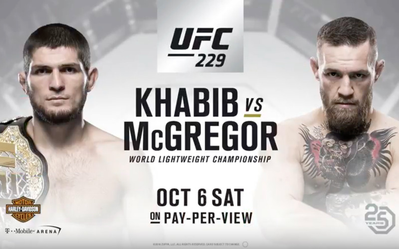 Image for Khabib Nurmagomedov vs. Conor McGregor Official for UFC 229