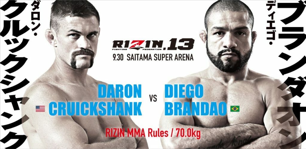 Daron Cruickshank vs. Diego Brandao Fight Poster