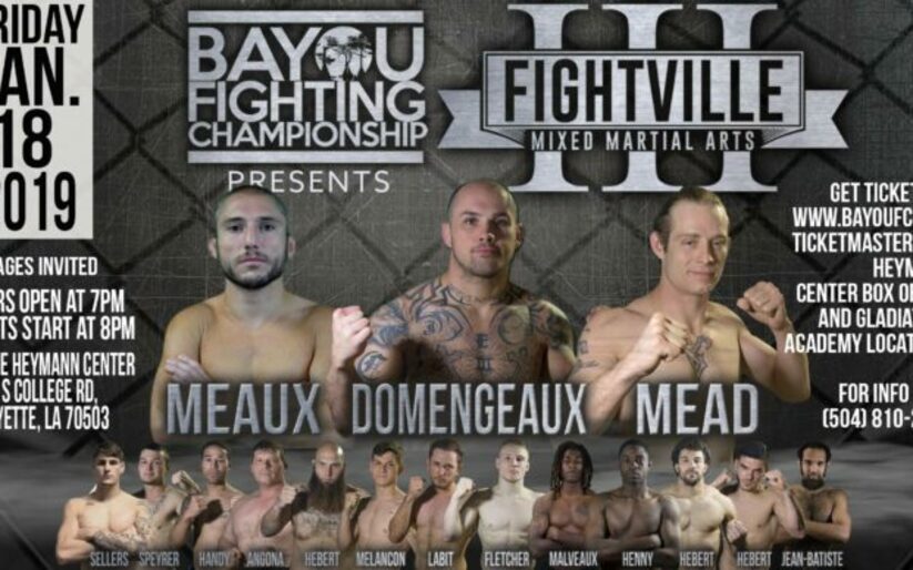 Image for Bayou Fighting Championship: Fightville 3 Results