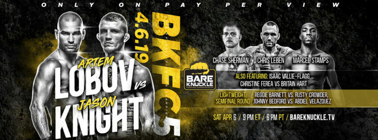 Bare Knuckle FC 5: Lobov vs. Knight – Results