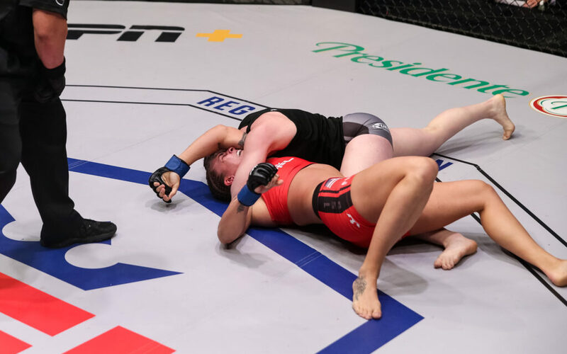 Image for Sarah Kaufman Sits Atop the PFL Women’s Lightweight Leaderboard After Week 1