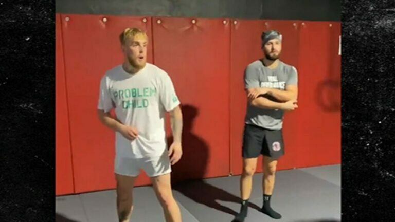 Jake Paul training with Jorge Masvidal