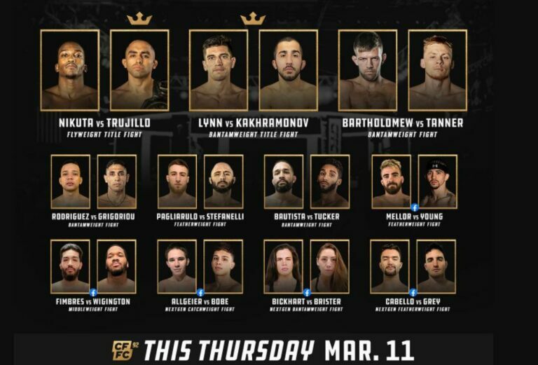 Cage Fury 92 Results