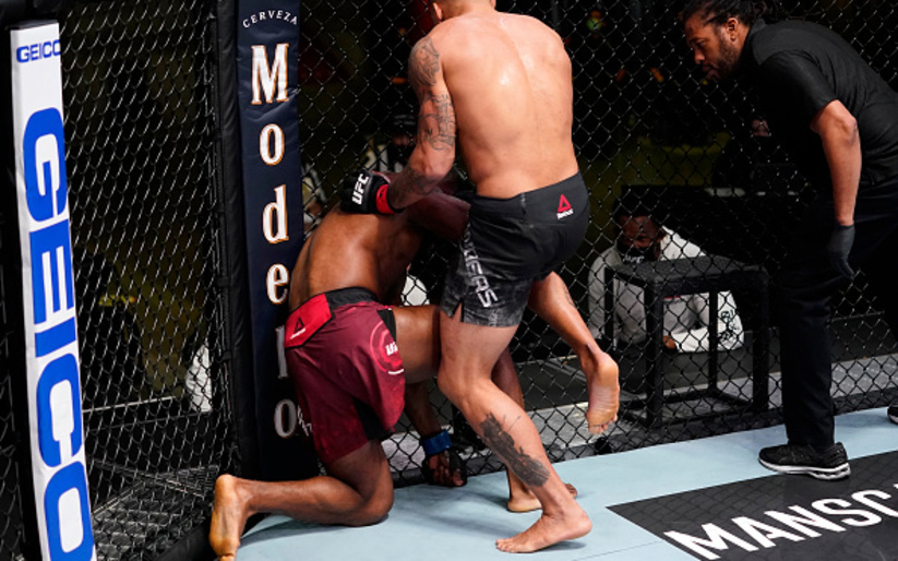 Image for Eryk Anders and Darren Stewart fight to a No Decision After Illegal Knee
