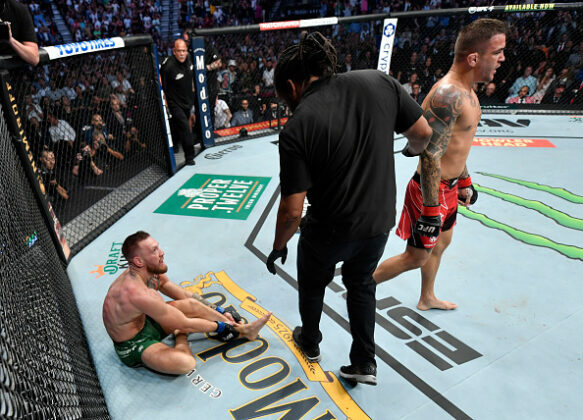 Dustin Poirier Wins at UFC 264 After McGregor Breaks Shin