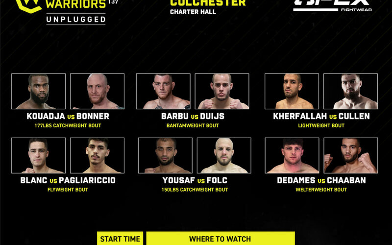 Image for Cage Warriors 137 Results