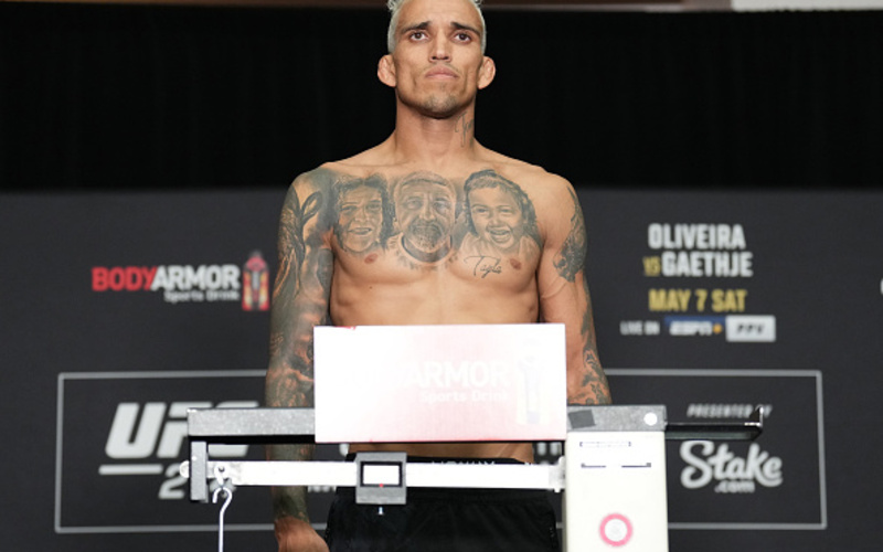 Image for Charles Oliveira Stripped of Title Due to UFC 274 Weight Miss