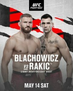 UFC Fight Night Combat Sports Event Calendar May 2022