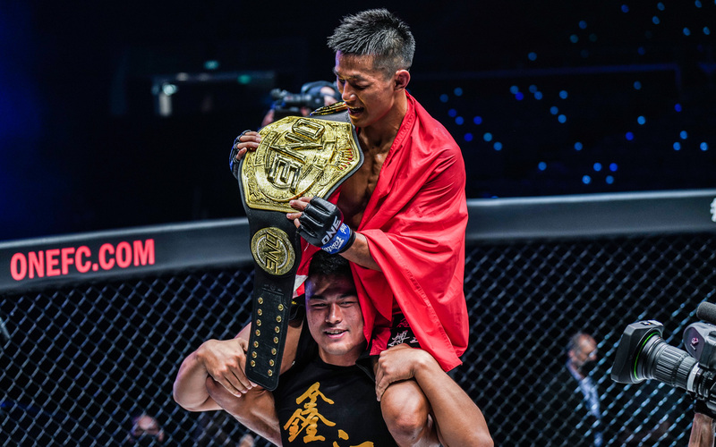 Image for Thousands Welcome Home Tang Kai After Winning ONE Featherweight World Title