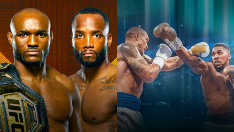 What Time fights usyk joshua ufc 278 kamaru usman