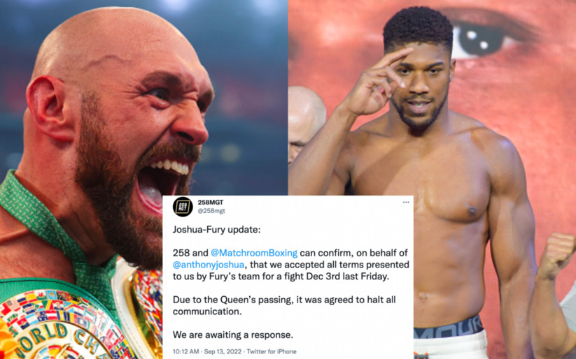 Image for Anthony Joshua’s Team Accept Tyson Fury’s Terms