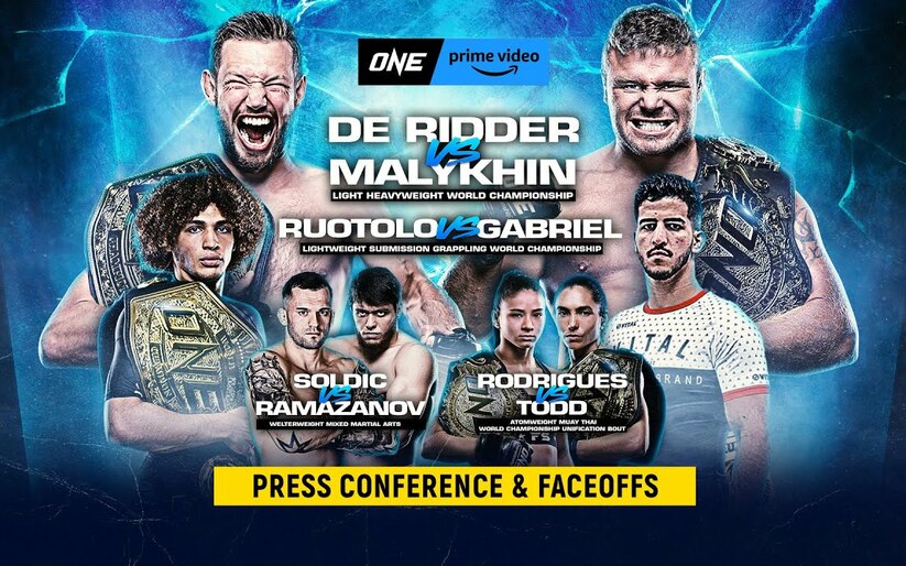 Image for Watch the ONE on Prime Video 5: De Ridder vs. Malykhin Press Conference