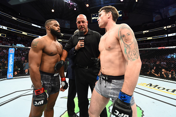 Darren Till clashed with Tyron Woodley in Texas
