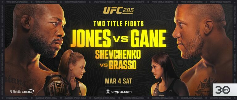 UFC 285 Fight Poster |Jones/Gane