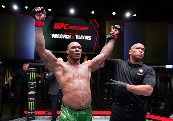 Mohammed Usman celebrates victory.