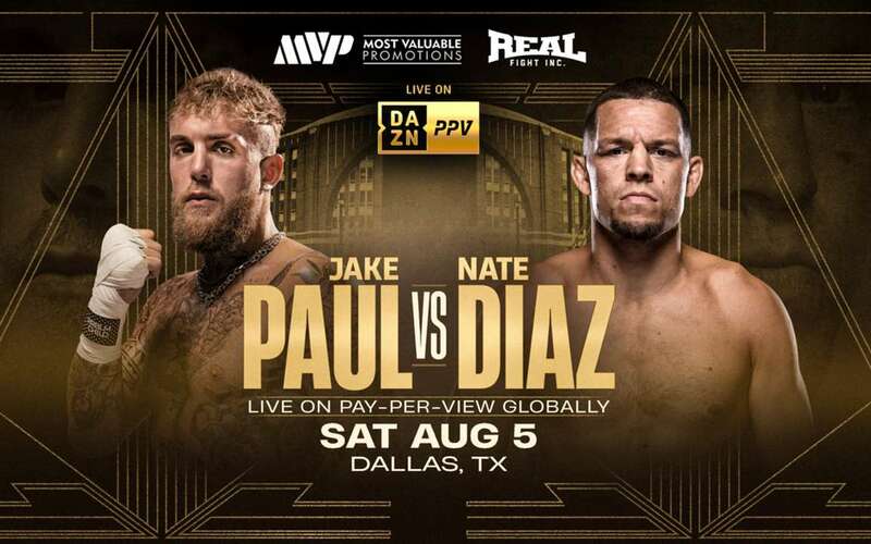 Image for Jake Paul vs Nate Diaz Goes Down August 5