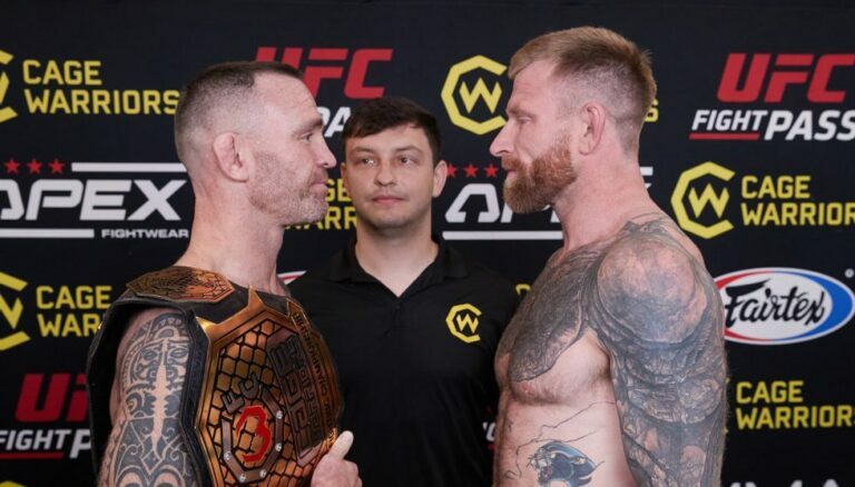 James Webb and Mick Stanton face off ahead of their title fight at CW 157.