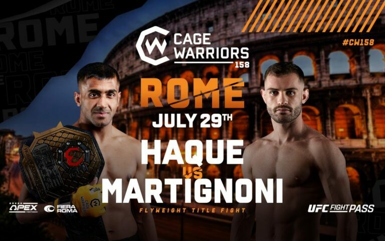 Cage Warriors: Rome –Haque vs. Martignoni poster