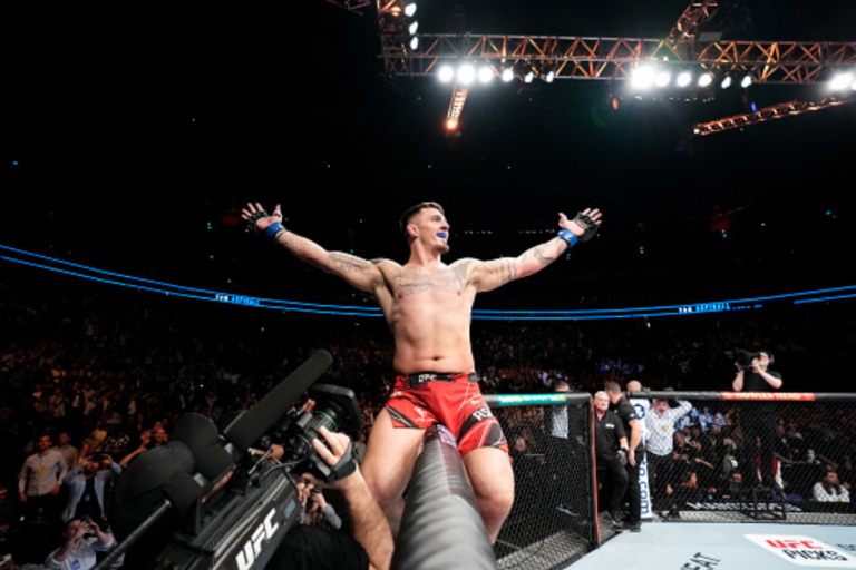 Tom Aspinall Celebrates Victory