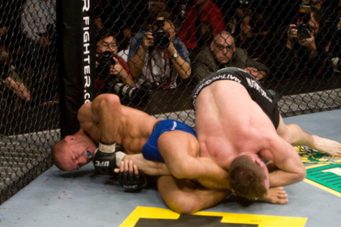 Georges St-Pierre Armbars Matt Hughes