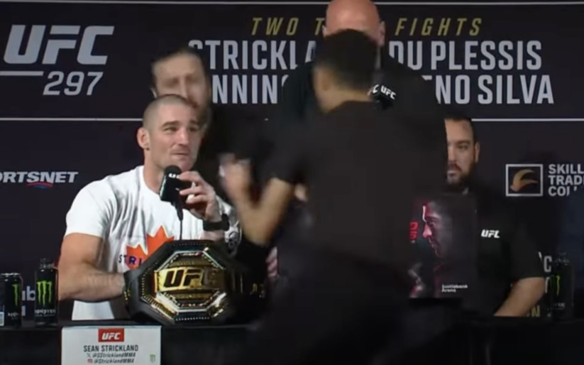Image for ‘This Is My Time, I’m Going To Meet Sean Strickland’ – Fan Reveals Why He Crashed UFC 297 Presser