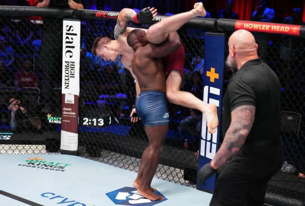 Torrez Finney takes down his opponent on Dana White's Contender Series