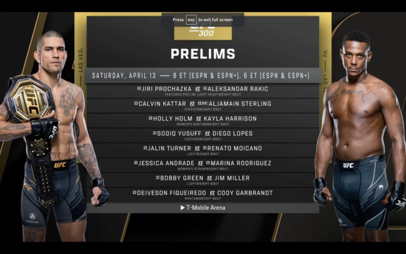 Image for UFC 300 – Rating the Preliminary Bouts