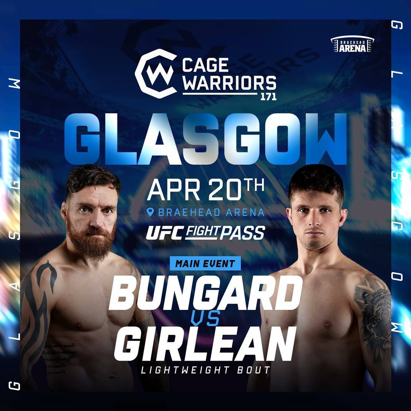 Cage Warriors 171 main event Bungard vs. Girlean