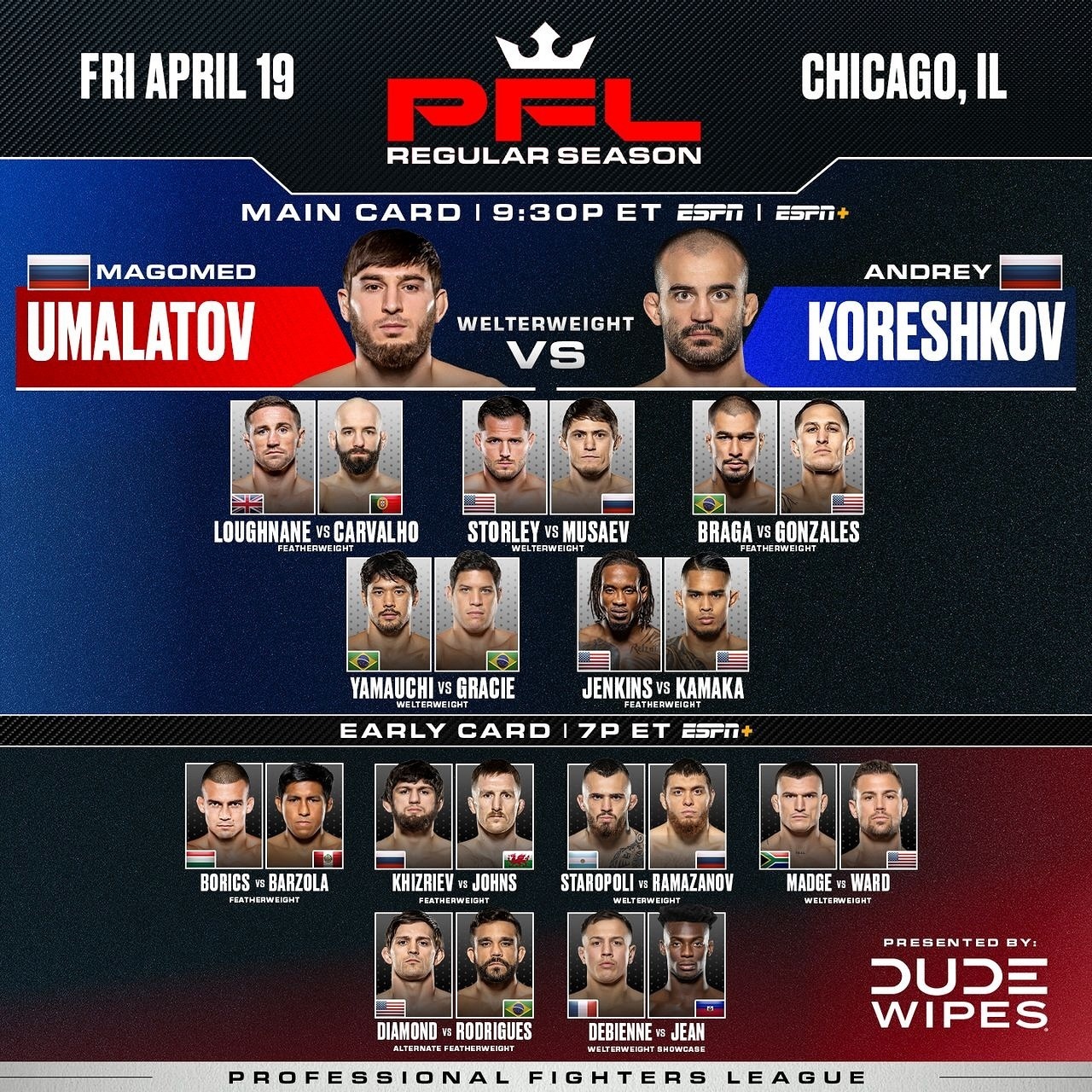 Keep It Right Here For PFL 3 Results Tonight!